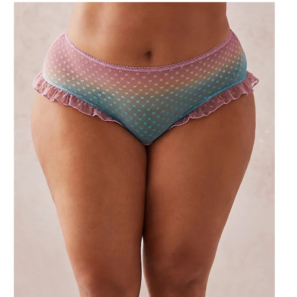 Torrid Gradient Ruffle Trim Bralette Set - Picture 4 of 5